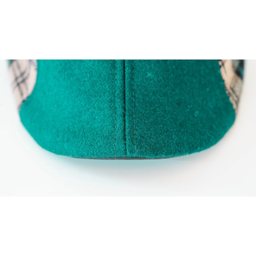 Boston Scally The Craic Pin Plaid Newsboy Cap M/L Preppy Gatsby Wool Blend Hat - Picture 12 of 16
